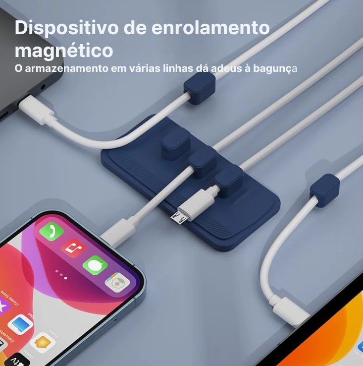 🧲 HOLDMAG™ – O ORGANIZADOR MAGNÉTICO QUE DEIXA SUA MESA LIVRE DE FIOS EMBARAÇADOS!