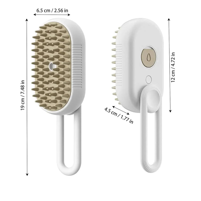 FluffyCare™- A Escova a Vapor 3 em 1 Para um Pet Mais Feliz e Saudável! 🐾✨